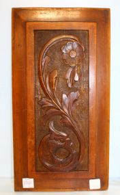 Two Carved Wood Panels