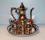 Four Piece Sterling Tea Set