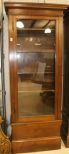 19th Century Mahogany Five Shelf Bookcase with Glass Door