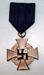 WWII Third Reich Service Award Medal with Blue Ribbon