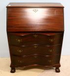 Chippendale Serpentine Front Desk