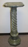 19th Century Spinach Green Pedestal