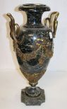 Large Marble and Bronze Urn