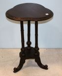 Clover Leaf Style Carved Side Table