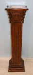 Corinthian Column Marble Insert Pedestal