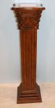 Corinthian Column Marble Insert Pedestal