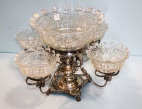 Early Silverplate Epergne