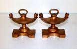 Brass Aladdin Lamp Bookends