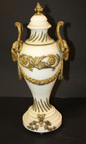White Marble Empire Style Urn