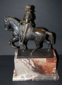 French Bronze of Equestrian Bartolommeo Colleoni