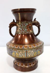 Large Bronze Cloisonne Vase