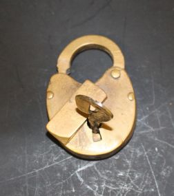 Brass Lock with Key