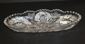 Cut Glass Celery Dish