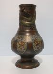 19th Century Bronze and Cloisonne Vase
