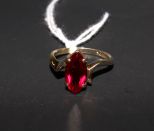 Ladies Synthetic Ruby Ring
