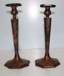 Pair Sterling Candlesticks