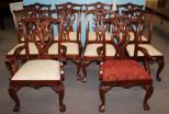 Set of Ten Chippendale Style Chairs