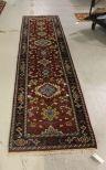 Wool Hand Knotted Runner Rug