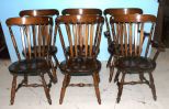 Set of Six Arrowback Dining Chairs