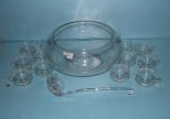 Riekes Crisa Crystal Punch Bowl