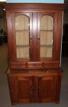 19th Century Two Part Cherry Cupboard