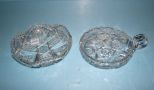 Two Cut Glass Dishes