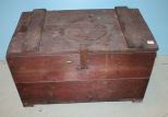 Early Primitive Trunk with Original Finish