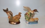 Two Jim Beam Ducks Unlimited Decanters
