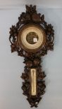 Antique French Barometer Thermometer