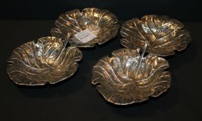 Pair of Sterling Leaf Shaped Dishes