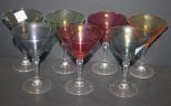 Set of Seven Champagne Glasses