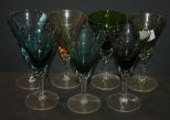 Set of Seven Small Wine Glasses