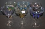 Set of Six Martini Glasses