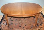 Oval Pecan Dining Table
