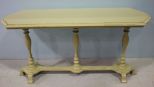 Hand Brushed Distressed Painted Sofa Table