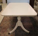Hand Brushed Distressed Painted Duncan Phyfe Dining Table