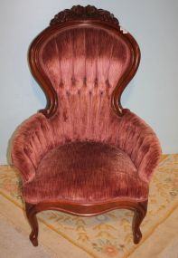 Mahogany Victorian Style Lady's Chair