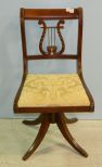 Duncan Phyfe Style Swivel Vanity Chair