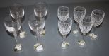 Nine Waterford Glass Stemware