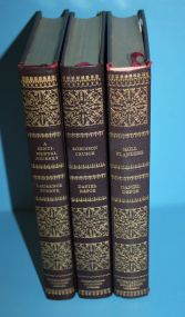 Collection of Three International Collectors Library Books 24k Gold Decorations