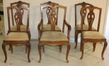 Set of Six Queen Anne Style Chairs