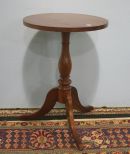 Round Cherry Lamp Table
