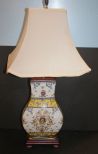 Hand Painted Urn Shaped Lamp