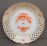 Cross Swords - Meissen Reticulated Bowl