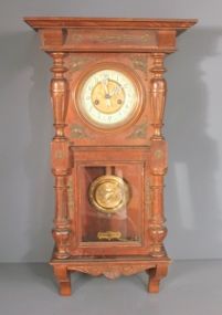 1880s Walnut Case Wall Clock