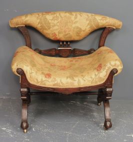 Walnut Victorian Parlor Side Chair