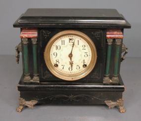 20th Century Sessions Black Wood Mantel Clock