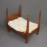 Hand Made Pencil Post Doll Bed