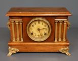 20th Century Sessions Clock Company Wood Mantel Clock