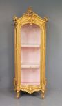 Louis XIVI Style Vintage Gilt Display Cabinet